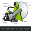 82V 12" 2.5kW Power Cutter Tool-Only (82PC12) - Image 5